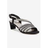 Extra Wide Width Women's Lettie Ii Sandal by Ros Hommerson in Black Micro (Size 9 1/2 WW)