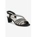 Extra Wide Width Women's Lettie Ii Sandal by Ros Hommerson in Black Micro (Size 9 1/2 WW)