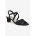 Wide Width Women's Liza Sandal by Ros Hommerson in Black Micro (Size 6 W)