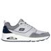 Skechers Men's Uno - Retro One Sneaker | Size 10.0 | Gray | Leather/Synthetic/Textile