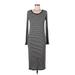 Forever 21 Casual Dress - Midi: Gray Marled Dresses - Women's Size Medium