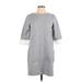 Soft Surroundings Casual Dress - Shift: Gray Dresses - Women's Size Medium