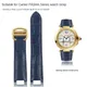 For Cartier PASHA Folding Buckle watch strap Genuine leather men women watchband 21x15m 20x12mm