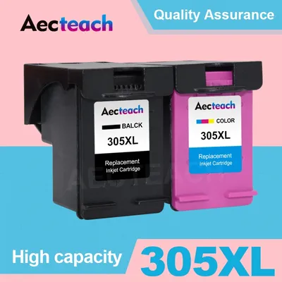 Aecteach-Cartouches d'encre 305XL pour imprimante HP remplacement factice pour 305XL HP 305