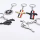 Porte-clés de voiture en métal pour femmes et hommes porte-clés pour Ford Focus Mk2 Mk3 Fi.C.