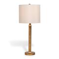 Port 68 Diana Table Lamp Metal/Marble/Fabric in Brown/White/Yellow | 12 H x 12 W x 12 D in | Wayfair LPAM-213-03