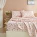 Red Barrel Studio® Zeta 100% Floral Printed Sheet Set Microfiber/Polyester in Pink | California King + 2 Pillow Cases | Wayfair