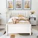 Winston Porter Connard Platform 2 Piece Bedroom Set Wood in White | 36.1 H x 42 W x 79.5 D in | Wayfair 696BFBCD8F4D4609ABB8C2EE74D590B2