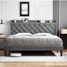 Winston Porter Monterrius Bed in Gray | 47.2 H x 54.3 W x 80 D in | Wayfair CCFEBB4241EB4A9D9C5DEE0DC8FC269D