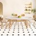 Hokku Designs Paraic Oval 31.49" W Dining Table Wood in Brown/White | 28.74 H x 51.18 W x 31.49 D in | Wayfair 3C1337C7D2BC46D4B0B185DB02AE36B1