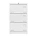 Williston Forge Jayra 23" Wide 3 -Drawer Metal File Cabinet Metal in White | 40 H x 23 W x 17 D in | Wayfair B36DE4F88EC24793B32950DB0E74E64E