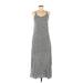 Pineapples Boutique Casual Dress - Slip dress: Gray Marled Dresses - Women's Size Medium