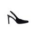 Ralph Lauren Collection Heels: Pumps Stilleto Minimalist Black Print Shoes - Women's Size 7 - Almond Toe