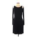 Tommy Bahama Casual Dress - Sheath Cold Shoulder Long sleeves: Black Print Dresses - Women's Size Medium