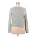 Divided by H&M Pullover Sweater: Gray Color Block Tops - Women's Size X-Large