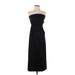 Theory Casual Dress - Formal Strapless Sleeveless: Black Print Dresses - Women's Size Small