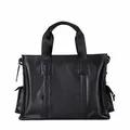Men's Genuine Leather Multifunctional Briefcase Cowhide Shoulder Slanting Bag Business Documents