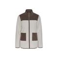 Teddy-Jacke, beige-braun