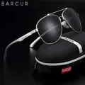 BARCUR Brand Design Stainless Steel Frame Sunglasses Polarized Men Sun Glasses Women Pilot Eyewear