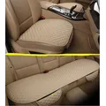 Fodere per cuscini per seggiolino auto in lino Cuscino anteriore posteriore per auto Cuscino protettivo per 5 posti Cuscino in lino per sedia per auto Accessori interni per auto