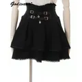 Liz Sweet Japanese Style Mine Bow Braid Leather Buckle High Waist Short Skirt Shorts Women 2023