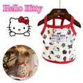 Sanrio Hello Kitty Cartoon Cute Pet Dog Clothes Summer Puppy Pet abbigliamento per cane Vest Shirt