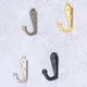 5sets Hooks Wall Mounted Hanger w/screws Black/Gold/Silver/Antique bronze Coat/Key/Bag/Towel/Hat