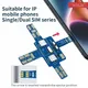 Wylie Universal Handy Single/Dual-SIM-Karte Signal Test Board für iPhone Android Samsung Huawei