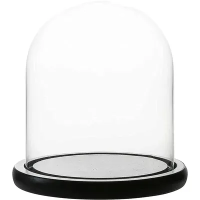 Dekorative klare Glaskuppel Glaskuppel für DIY Schneekugeln Tisch dekoration Cloche Glocken glas