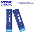 XTAR 5000mAh Battery 21700 Rechargeable Battery 3.6V 10A Button Top Li-ion Batteries Cell