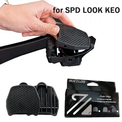 Road Bike Pedals Adapter Self-lock Clips for SPD KEO Bicycle Lock Pedal Converter for Shimano SPD for LOOK KEO Bike Flat Pedal