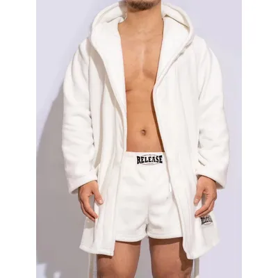 D. M männer Bademantel Kurze Verdickte Feste Fleece Pyjama Sexy Warme Herbst Winter Freizeit Haus Image
