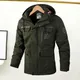 Fashion Men's Casual Windbreaker Jackets Hooded Jacket Man Waterproof Outdoor Soft Shell Winter Coat