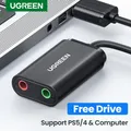 UGREEN scheda Audio interfaccia Audio USB adattatore Audio per microfono da 3.5mm scheda Audio USB