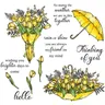 Mango craft Regenschirm Blume Metall Schneidwerk zeuge und Stempel für DIY Sammelalbum verkörpert