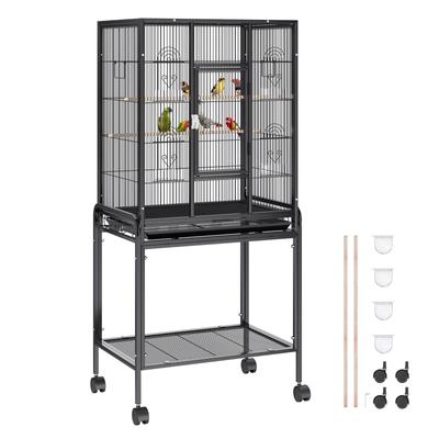 VEVOR Carbon Steel Flight Bird Cage for Parakeets, Cockatiels, Parrots