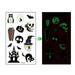 KIHOUT Deals Halloween luminous stickers children face funny face stickers arm stickers fluorescent glass makeup stickers
