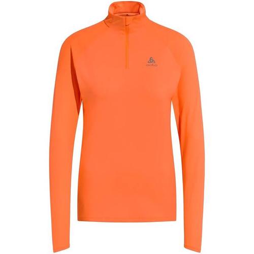 ODLO Damen Midlayer 1/2 zip ESSENTIAL CER, Größe XL in Orange