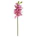 Nearly Natural 30in. Cymbidium Orchid Artificial Flower (Set of 6) Mauve