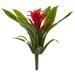 Silk Plant Nearly Natural 10 Bromeliad Artificial Flower (Set of 6) - Red