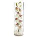 Silk Plant Nearly Natural Cymbidium Orchid Artificial Arrangement in Tall Cylinder Vase