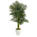 Silk Plant Nearly Natural 5 Paradise Palm Artificial Tree in White Planter