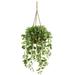 Silk Plant Nearly Natural 51 Wandering Jew Artificial Plant in Hanging Basket (Real Touch)