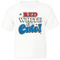 XtraFly Apparel American Flag Red White Cute 4th of July T-shirt Funny USA Shirt Toddler Youth
