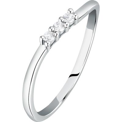 Live Diamond Damenring 375er Weißgold, recycelt 58 Damen Image
