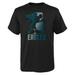 Youth Black Philadelphia Eagles Disney Cross Fade T-Shirt