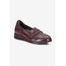 Extra Wide Width Women's Dannon Flat by Ros Hommerson in Berry Crinkle Patent (Size 10 1/2 WW)