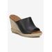 Extra Wide Width Women's Kinsley Sandal by Ros Hommerson in Black Napa Leather (Size 8 1/2 WW)