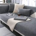 Gluhbirnen Soft Chenille Sofa Cover, Funny Fuzzy Uk Sofa Cover, Corner Sofa Cover, Herringbone Chenille Fabric Furniture Protector Sofa Cover, Gray, 70 * 210CM