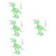 Totority 4 Sets Screwdriver Dinosaur Mini Luminous Dinosaur Figures Party Favors Supplies Glow Toys for Kids Glow in The Dark Cake Decoration Parent-child Miniature Party Supplies Plastic